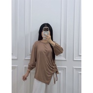 Alena Side Drawstring Blouse Women's 7-Sleeved Blouse/8