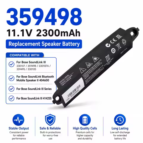 359498 Battery 2300mAh for Bose SoundLink III 330107A 359495 330105 412540 414255 for Soundlink Blue