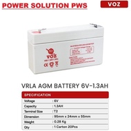 MESIN Accu Battery Dry battery VOZ 6v 1.3Ah weighing machine 6 volt 1.3Ah