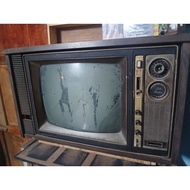 Old TV Wooden Antique Brand Unknown
