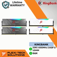 Flexi tech KingBank DDR5 6000MHz (16GB*2) UDIMM RGB M Hynix CL30 XMP/EXPO - BLACK / WHITE