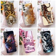 For Samsung Galaxy M55 M55s F55 5G Case SM-M556B SM-M558B Cool Dragon Lion Tiger Soft Silicone Cover