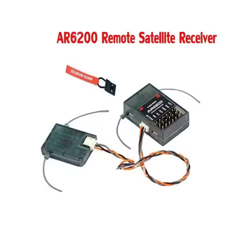 DSM2 AR6200 6 CH Receiver With Satellite for Spektrum DX6i DX7 DX8 DX9 JR DSX6 DSX9 Walkera DEVO7 DE