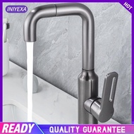 [Iniyexa] Kitchen Sink Faucet Water Faucet Basin Mixer Tap Basin Faucet Rotating Hot and Cold for Hotel Household