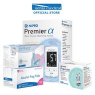 Nipro Premier Super Diabetes Starter Pack (Bluetooth Blood Glucose Meter+Test Strips 100s+GentiLance