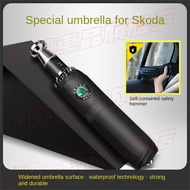 Skoda Umbrella Octavia Yeti Superb Kodiaq Fabia Special Automatic Umbrella Vehicle Umbrella Car Folding Umbrella