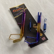 RAIDER HX135 LC135 RS150 EX5 EX5-D Y110 SS2 SRL115 FI SIDE STAND TONGKAT TEPI WITH SPRING TITANIUM /