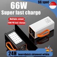 [😀SG Ready Stock]PD 66W Super Fast Charge Powerbank 30000mAh Powerbank Flash Charge Power Bank Qc3.0 Power Bank Charger