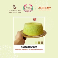 [Rainbow Lapis] A-fibre Pandan Chiffon Cake 7" (Diabetic-Friendly)