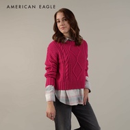 American Eagle Cable-Knit Sweater เสื้อ สเวตเตอร์ ผู้หญิง (EWSH 034-1066-615)