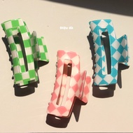Y2k style checkered hair clip by Dieu