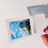 2025 Calendar TICKET Retro TICKET Stub Reverse Light Video Photo Stub Frame Blank TICKET Stub Homema