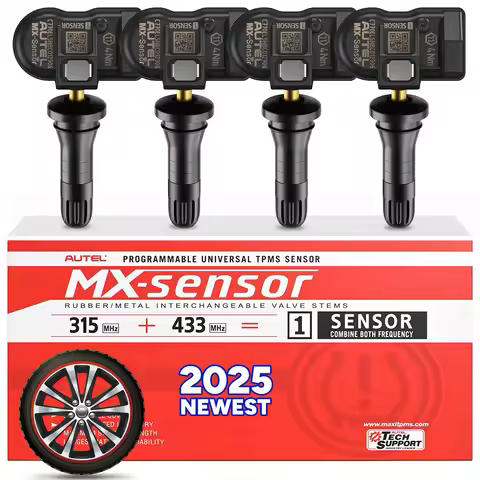 2026 Autel MX-Sensor 433/315MHZ 2IN1 88chip Sensor Re-Programmable Universal Tire Sensors Metal/ Rub