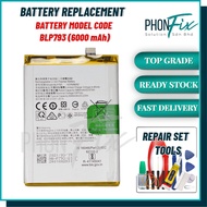 REALME C12 / REALME C15 / REALME C25 RMX3191 / REALME C25S BLP793 (6000mAH) BATTERY REPLACEMENT PART