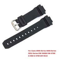 Watchband for Casio 6900 Series 5600 Series DW-5600E DW-5700 Man Black Watchband Pin Buckle Watch ba