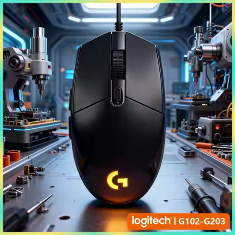 Logitech G102 Gaming Mouse 1000Hz Polling Rate HERO Sensor RGB Lighting for PC Mac Desktop Laptop Ga