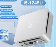 S12 i5-1245U/ i5-1235U 迷你電腦 10C 12T Windows 11 Type C 雙高清 4xUSB DDR4 3200MHz NVME SSD WiFi6 BT5.2 計算機