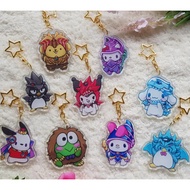 Sanrio x Yugioh | Acrylic Keychain | Cosplay keychain | Chibi Style | | Cinnamonroll | My My | Gift 