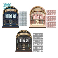 Gralara Wooden Book Read This Year Counter up to 999,Book Counter Sign Bookshelf Decoration for Book