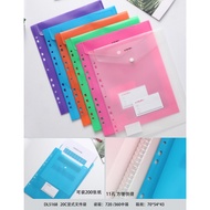 DINGLI 11 Hole A4 Button File （20C）A4 File Plain A4 Document File Bag Office School Stationary
