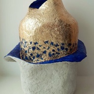 裝飾紙漿花瓶、手工雕塑花瓶、金花瓶、室內花瓶