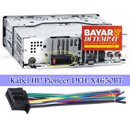 Pioneer Head Unit Socket Cable u Install HU Pioneer DEH-X4650BT Single DIN HU Car/ Tape Car