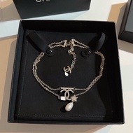 Chanel1349 Necklace New Style Double Chain Necklace Retro Pearl Necklace