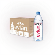 evian Natural Mineral Water (12 x 1L Case)