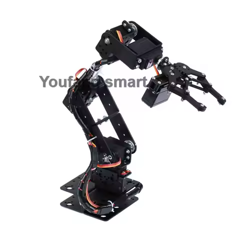 360 Degrees 6 DOF Robot Metal Alloy Mechanical Arm Claw Kit MG996R for Arduino Robotics Kit Educatio