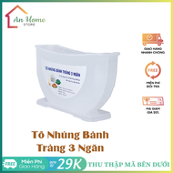 Tô Nhúng Bánh Tráng 3 Ngăn ANHOME Khay Đựng Bánh Tráng Nhúng Bánh Tráng 3 Ngăn