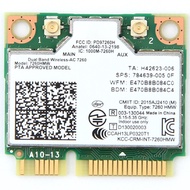 【Bmax Store】 Dual Band Wireless Wifi Card for Intel 7260HMW Mini PCI-E 2.4G / 5Ghz WLAN Bluetooth 4.