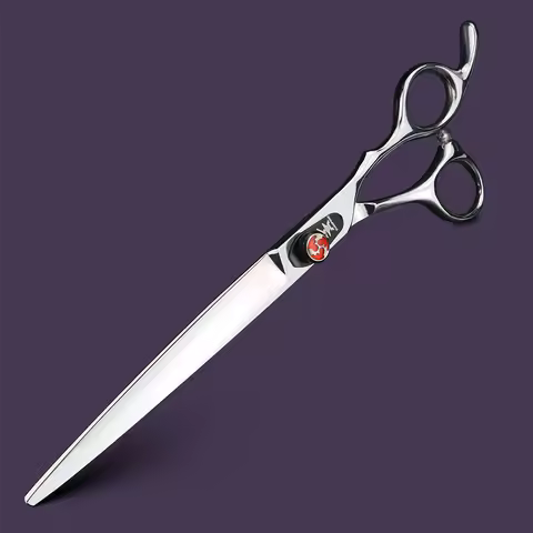 Silver 8-inch hair cutting scissors, high-quality hair scissors