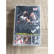 STYX live 84 cassette tape "cought in the act" (read description)
