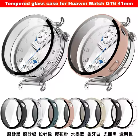 Tempered glass Case for Huawei Watch GT6 41mm Screen protector smart watch case FOR Huawei Watch GT 