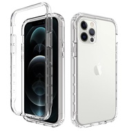 Zeallion Ốp Điện Thoại Trong Suốt Lai 2 Trong 1 Màu Chuyển Sắc Cho [Apple iPhone 13 Mini 12 Pro Max