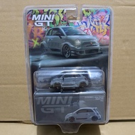 Mini Gt 995 LB works x Abas works Abarth 595 gray car