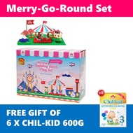 [NFS] MORINAGA MERRY GO ROUND BUILDING BLOCK SET - FOC with Morinaga Chil-Kid CK3 x 6 box or Chil-Ki