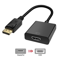 DP to HDM Adapter 1080P DisplayPort Male DP to HDMI Female Video Audio Converter for HP/DELL Laptop PC Display Monitor P