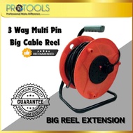 SUM 3-Way 25m/50m Big Cable Reel Drum Extension 25M/50M