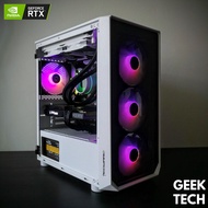 Geek Tech Custom Gaming PC Set / AMD Ryzen / Intel i3 i5 / GTX 1650/1660/RTX3050 3060 3060 Ti