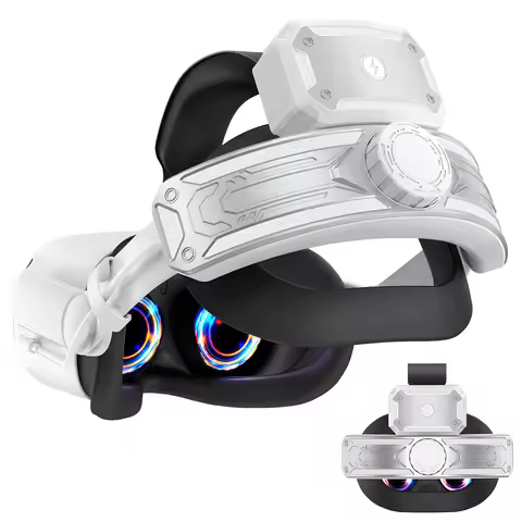HUADAI T2 Pro Battery Head Strap Compatible with Oculus Quest 2 Elite Halo Strap 5200mAh Battery for