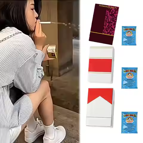 Cigarette Styling Accessory Photo Prop Prank Tool 1 Smoking Case 2 Pipes 5 Bubble Water Funny Bubble