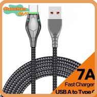 DIACHAMY Type C Fast Charger Cable, 2M/ 100W USB Type A To Type C Cable, Durable Braided 7A Zinc All