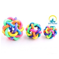 7 COLOR FLEXIBLE BALLS FOR DOGS TO CLEAN TEETH, AVOID BREAKTH, TOYS FOR SMALL DOGS