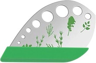 Leaf Herb Stripper, Stainless Steel Kitchen Herb Stripper Tool, 9holes, 2 in 1 design,Curved edge ca