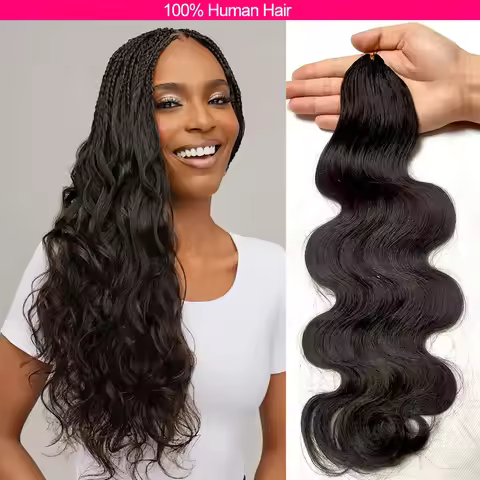Body Wave Crochet Hair Miracle Knots Crochet Human Hair Extension Crochet Braids 100% Human Hair Fea