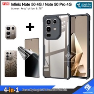 4in1 Case Package Infinix Note 50 4G Note 50 Pro 4G Free Hydrogel Free TG Camera and Garskin
