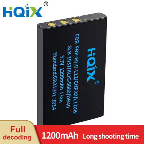 HQIX for Samsung Digimax U-CA3 CA4 CA401 V800 CA5 CA501 CA505 V10 V20 V700 Camera SLB-1037 1137 Char