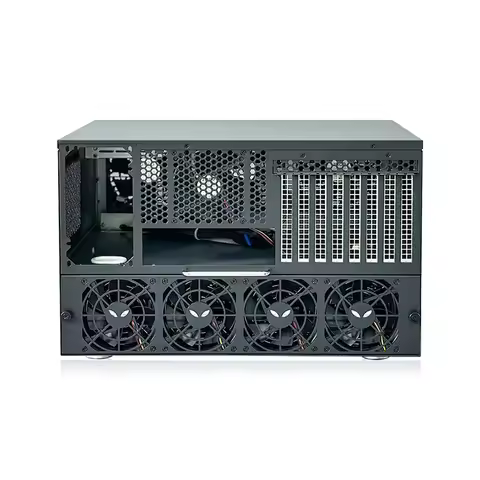 Hot Selling 12S4-1 4U 6U Rack-mounted 12-bay NAS Server Chassis GPU AI Rack Internet Cores Nas Stora