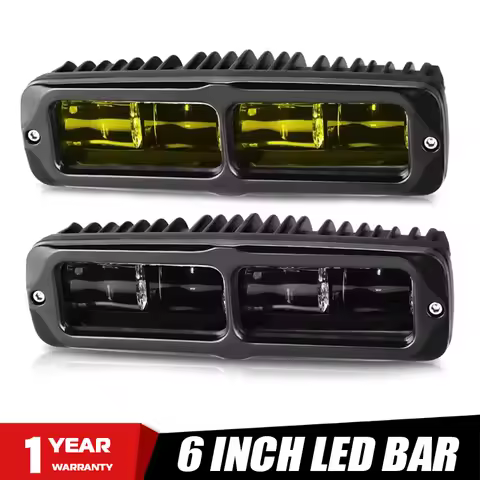 6 inch LED Light Bar 30W 6D White Yellow LED Work Light Fog Light For Car Motorcycle Offroad 4X4 Tru